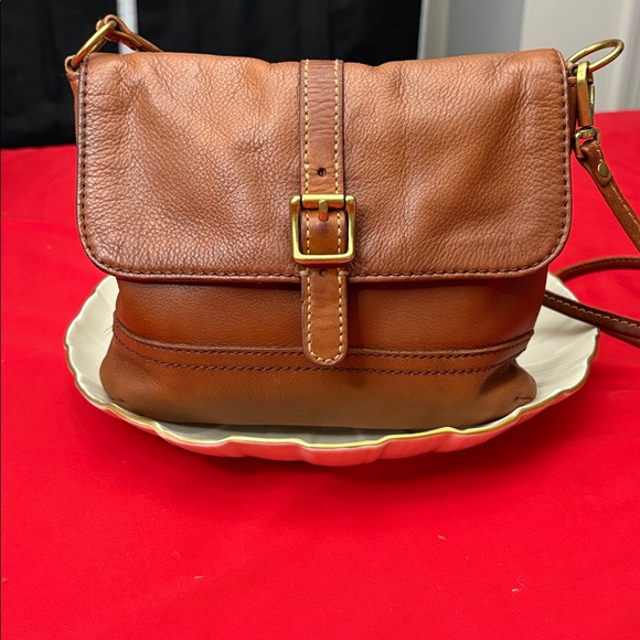 Fossil Tan Leather Shoulder Bag - Picture 2 of 8